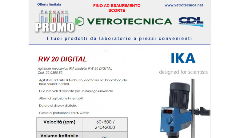 BLACK FRIDAY - PROMO Agitatore meccanico IKA
