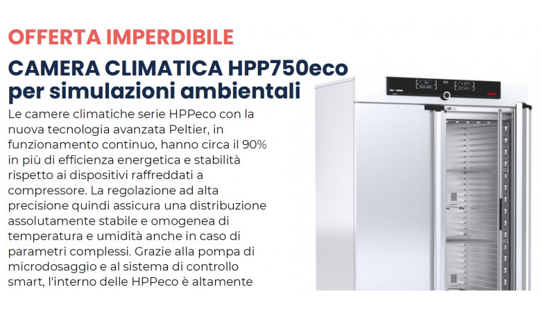 PROMO Camera Climatica HPP750eco MEMMERT