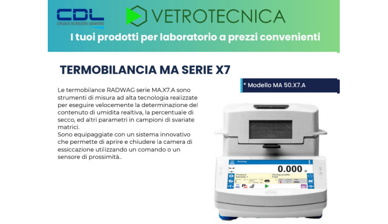 PROMO bilancia termica serie X7 RADWAG